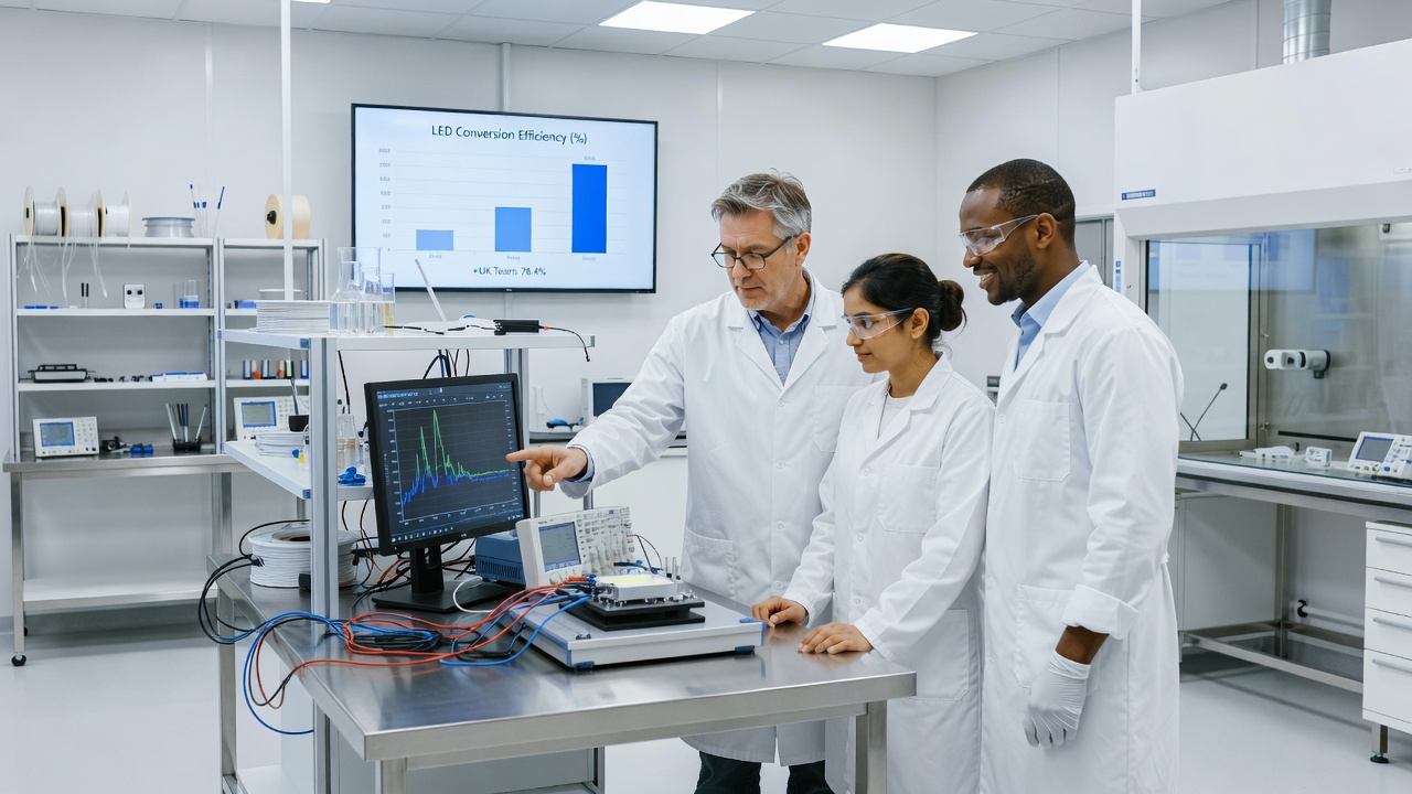 UK Team Reports Record LED Conversion Efficiency